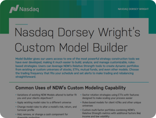 Nasdaq Dorsey Wright’s Custom Model Builder